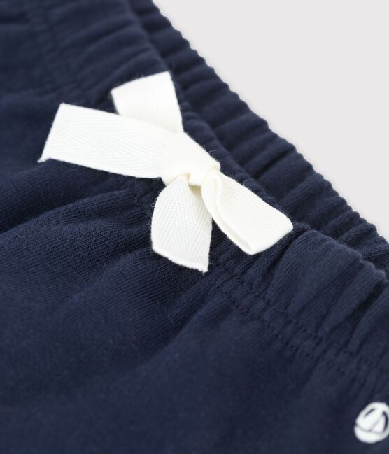 Babies' Thick Striped Jersey Trousers SMOKING blue
