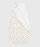 Babies' 3 TOG leopard-print corduroy sleeping bag MARSHMALLOW white/MULTICO white