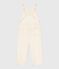 Children's plain denim dungarees MILK Ecru