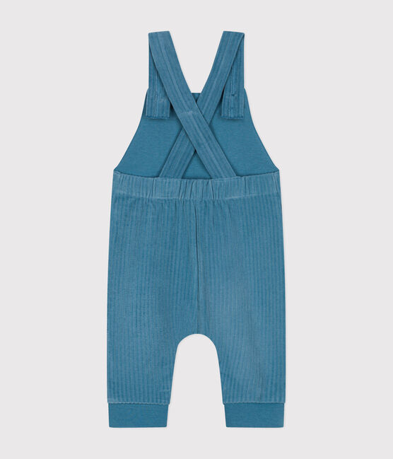 Babies' Velour Dungarees POLOCHON blue