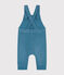 Babies' Velour Dungarees POLOCHON blue