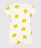 Babies' Botanic Print Cotton Playsuit MARSHMALLOW white/ORGE