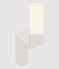 Girls' Sparkly Microfibre Tights MARSHMALLOW white/ARGENT grey