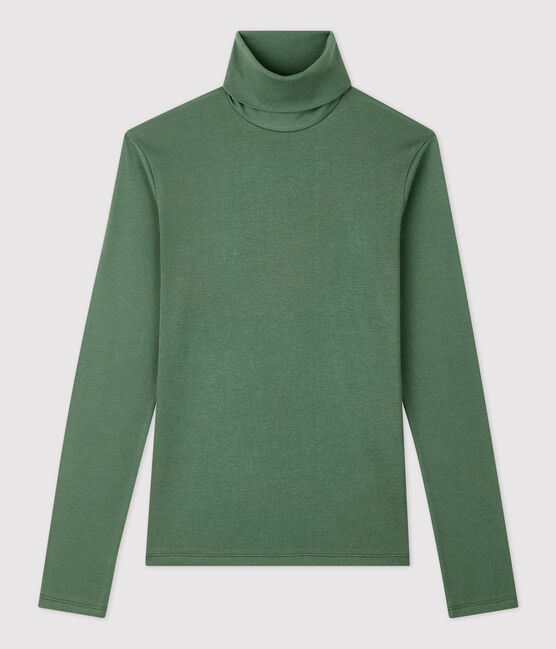 Women's Iconic Cotton Polo Neck VALLEE green