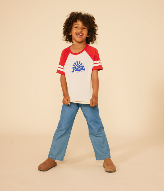 Boys' Printed Jersey T-shirt AVALANCHE red/AURORA