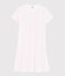 Girls'/Women's Pink Spotty Cotton Nightdress MARSHMALLOW white/GRETEL pink