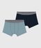 Pack of children's boxers in plain cotton and elastane variante 2
