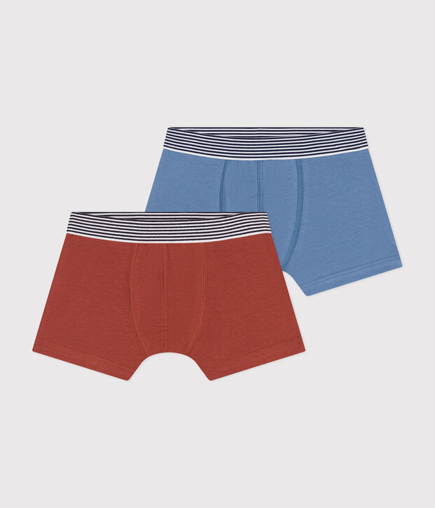 Children's cotton and elastane boxers - 2-pack multicolor