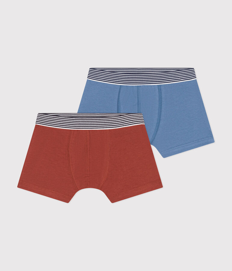Children's cotton and elastane boxers - 2-pack multicolor