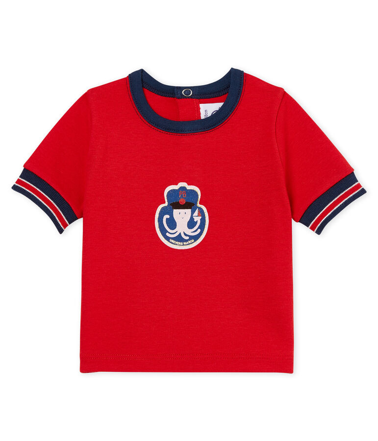 Baby boys' t-shirt with motif red