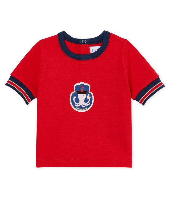 Baby boys' t-shirt with motif TERKUIT red
