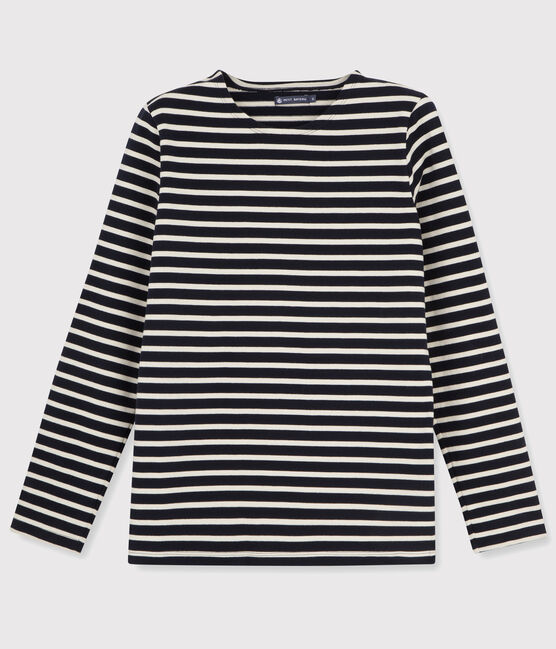 Men's Iconic Breton Top SMOKING blue/COQUILLE beige