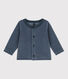 Cotton Velour Cardigan