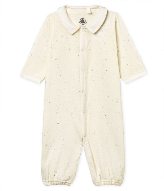 Unisex baby jumpsuit/sleeping bag MARSHMALLOW white/MULTICO white