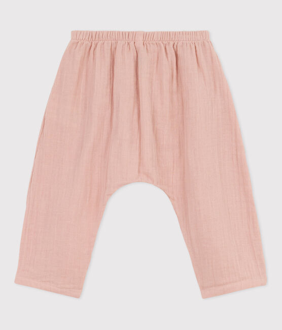 Babies' Cotton Gauze Trousers SALINE pink