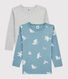 Boys' Yeti Footprint Long-Sleeved T-Shirt - 2-Piece Set