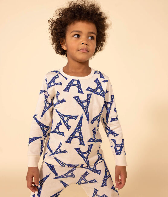 Unisex Paris Cotton Pyjamas AVALANCHE white/MULTICO