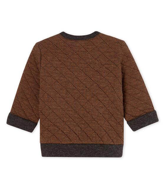 Baby Boys' Houndstooth Tube Knit Sweatshirt CITY black/COCOA brown