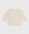 Babies' long-sleeved fine jersey T-shirt MONTELIMAR CHINE beige