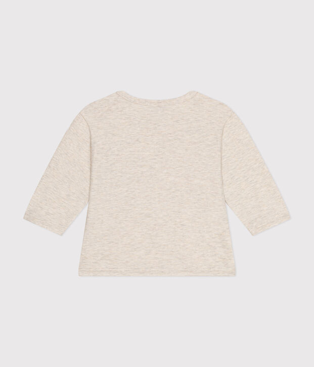 Babies' long-sleeved fine jersey T-shirt MONTELIMAR CHINE