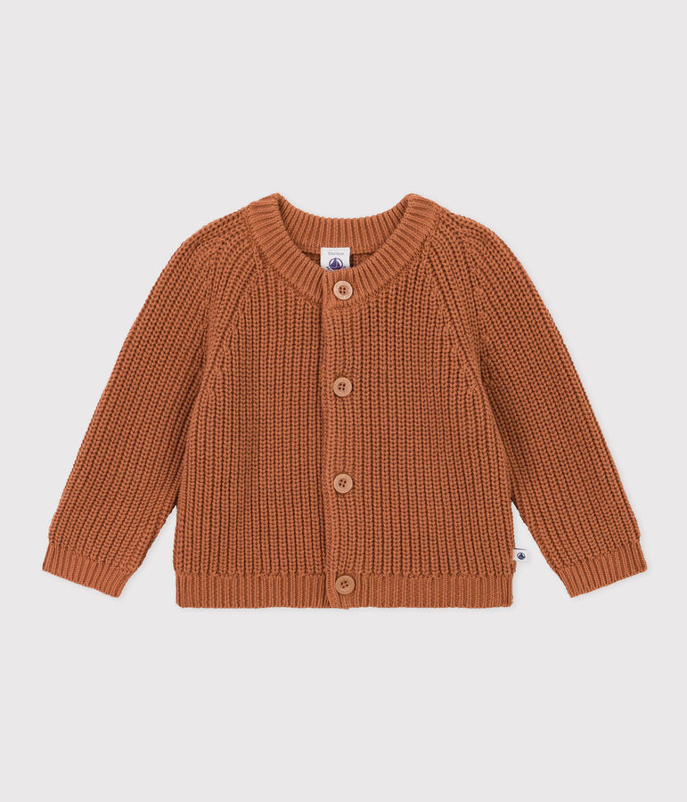 Babies' Knitted Cotton Cardigan ALEZAN