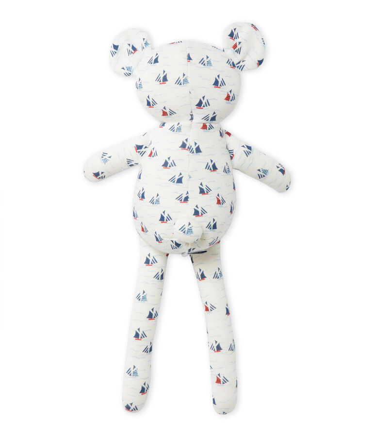 Baby boy's printed teddy bear comforter white/multicolor