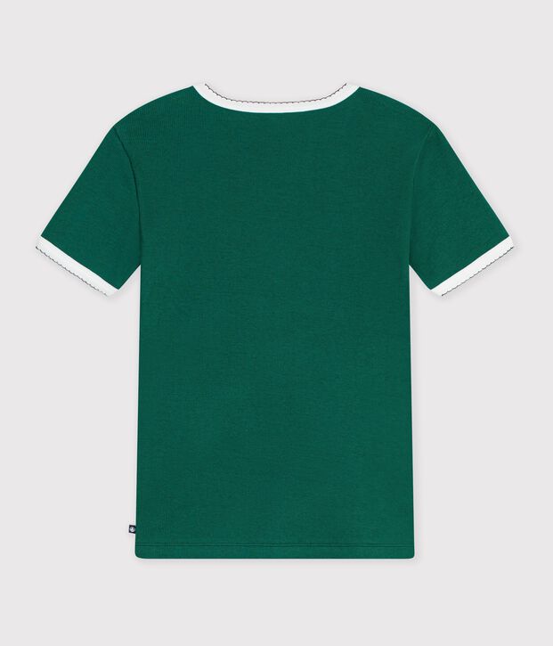 Women's short-sleeved plain cotton T-shirt TREE