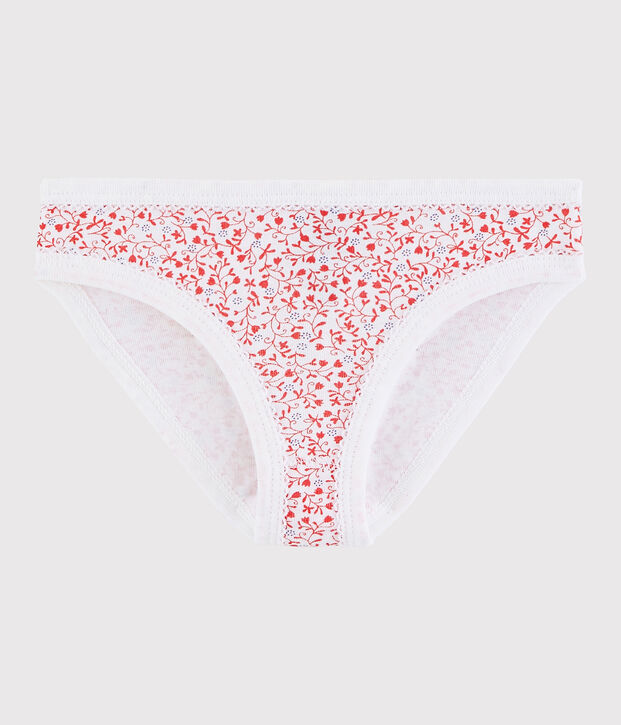 Girls' Cotton Knickers white/pink/multicolor