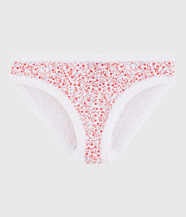 Girls' Cotton Knickers white/pink/multicolor