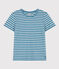 Women's Straight Round-Neck Cotton T-Shirt POLOCHON /AVALANCHE
