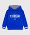 Children's cotton hoodie PERSE blue