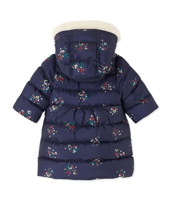 Baby girl's print padded jacket SMOKING blue/MULTICO white
