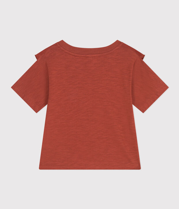 Girls' Slub Jersey T-shirt brown