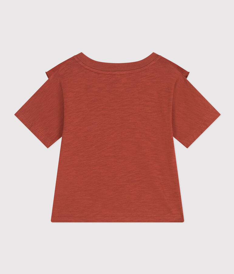 Girls' Slub Jersey T-shirt brown