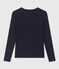 Women's Iconic Cotton Round Neck T-Shirt SMOKING blue