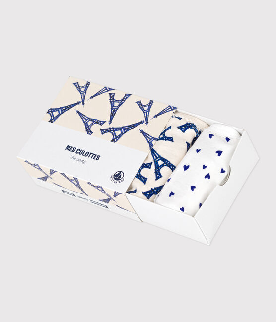 Children's cotton Paris-themed knickers - 3-pack variante 1