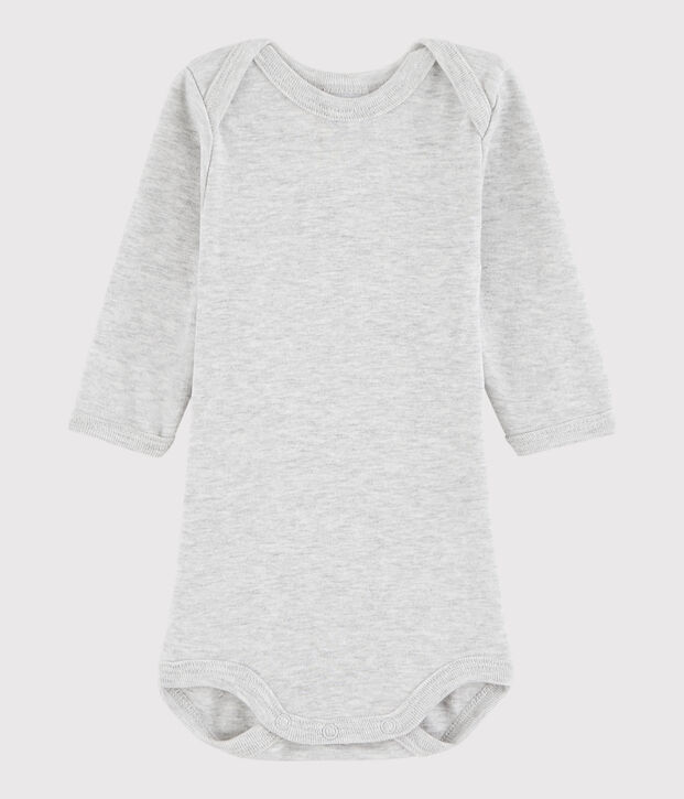 Unisex Babies' Long-Sleeved Bodysuit BELUGA CHINE