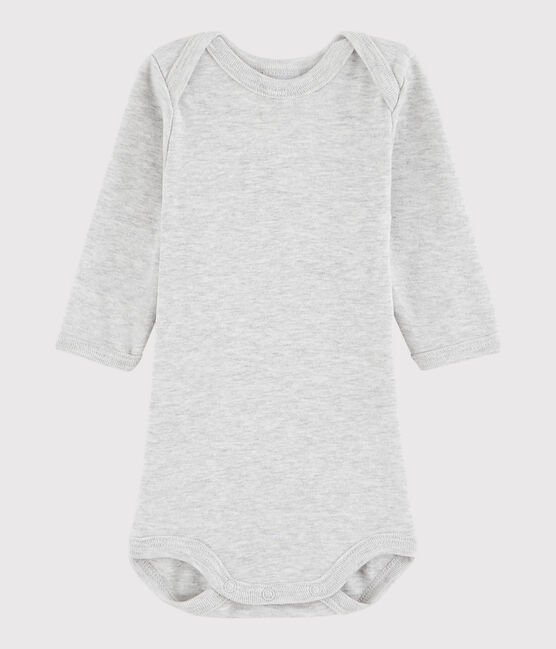 Unisex Babies' Long-Sleeved Bodysuit BELUGA CHINE grey