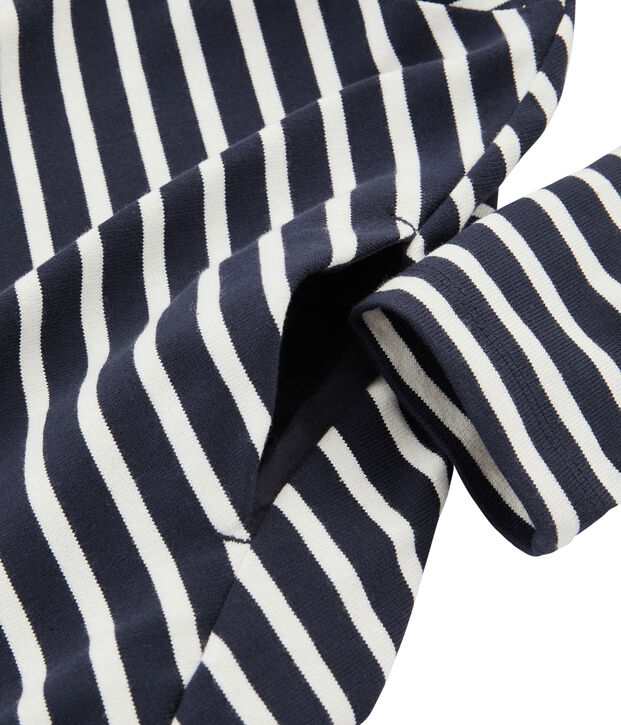 Women's Long-Sleeved Dress blue/white