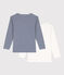 Boys' Pinstriped Long-Sleeved Cotton T-Shirt - 2-Pack variante 1