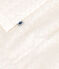 Babies' sleeveless white cotton broderie anglaise dress MARSHMALLOW white