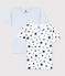 Boys' Star Print Short-Sleeved Cotton T-shirts - 2-Pack variante 1