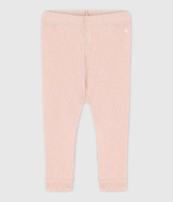 Babies' Openwork Cotton Leggings SALINE pink