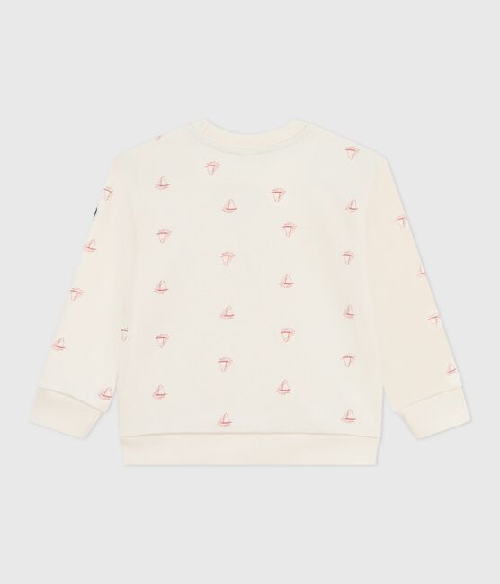 Children's printed cotton sweatshirt MILK red/POMPEI