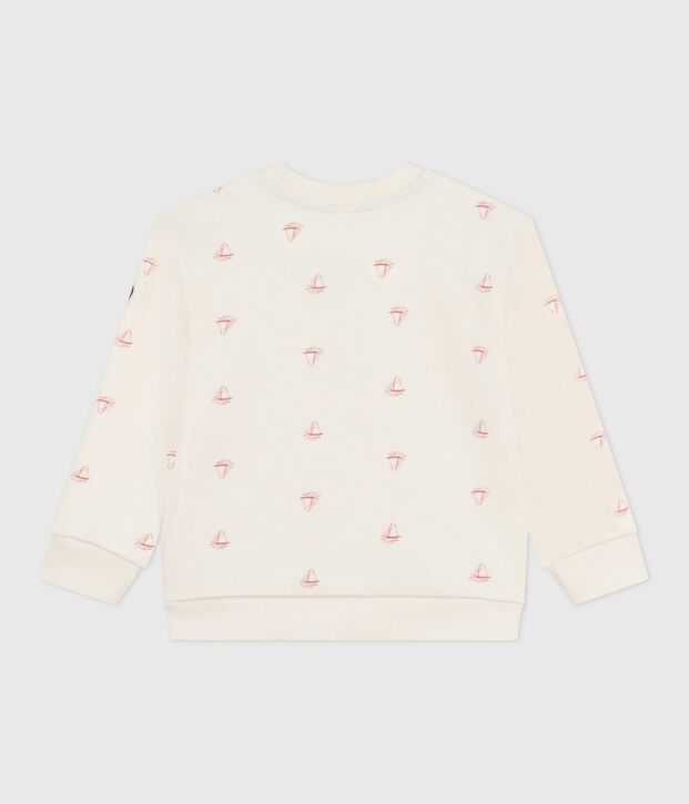 Children's printed cotton sweatshirt red/red
