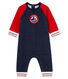 Baby Boys' Long Fleece Jumpsuit