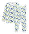Boys' Fleece Pyjamas white/multicolor