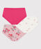 Pack of children's high-waisted floral-print cotton pants variante 1