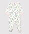 Baby Girls' Floral Zip-Up Tube Knit Sleepsuit MARSHMALLOW white/MULTICO white