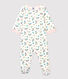 Baby Girls' Floral Zip-Up Tube Knit Sleepsuit